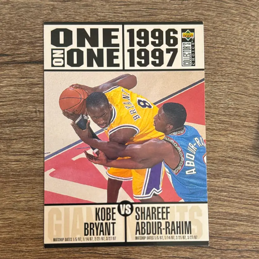 Kobe Bryant
1996-97 Upper Deck One On One
Los Angeles Lakers