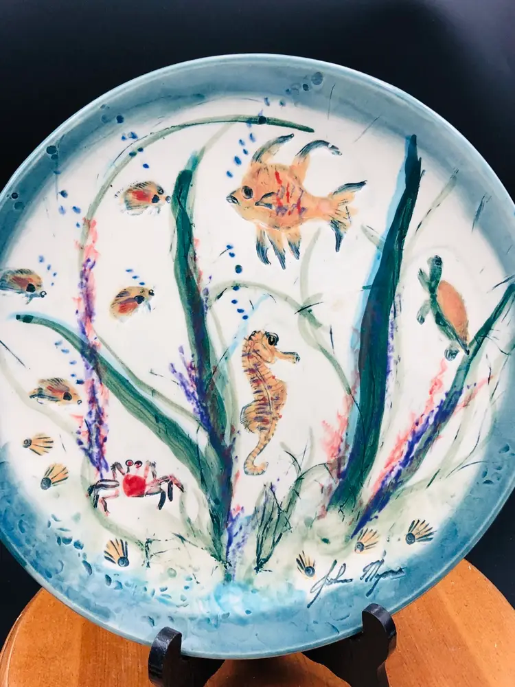 Signed Art Pottery Plate