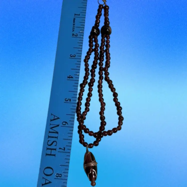 Vintage Glass Beaded Double Strand Necklace