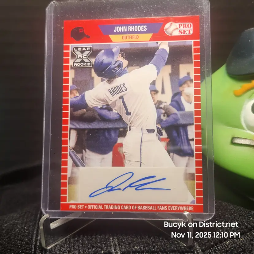 2021 Leaf Pro Set Auto - John Rhodes Baltimore Orioles