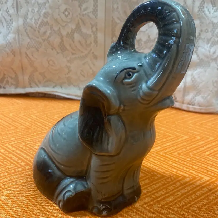 Elephant Figurine Handcrafted Brazil