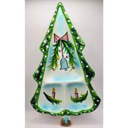 1959 Holt Howard Divided Christmas Tree Dish #2