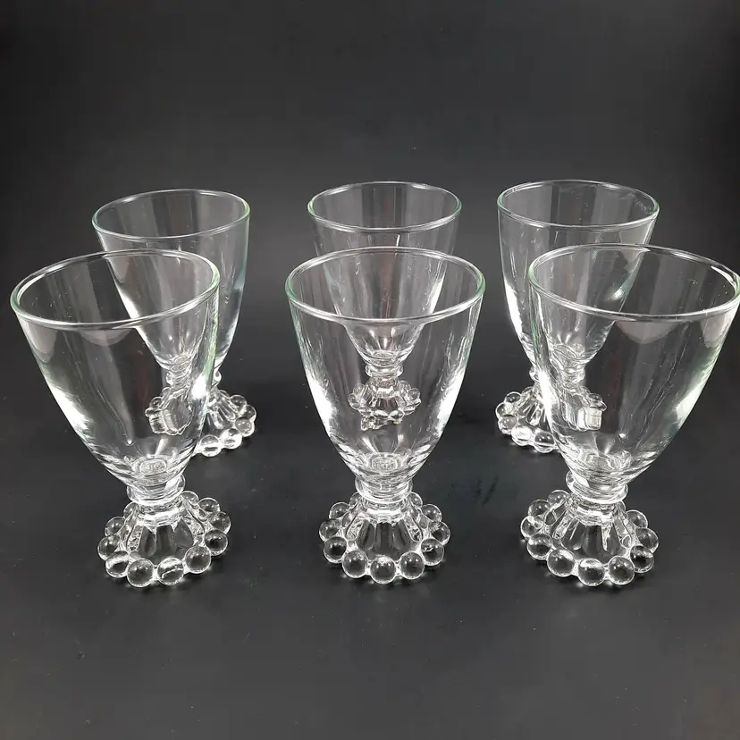 Vintage Anchor Hocking Boopie Cordial Liqueur Glasses Set Of 6