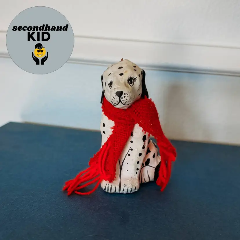 SK - Vintage Paper Mache Dalmatian Dog