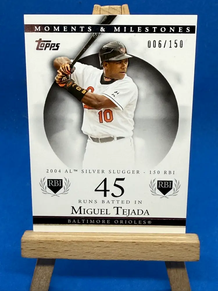 2007 Topps Moments & Milestones Miguel Tejada /150 Baltimore Orioles