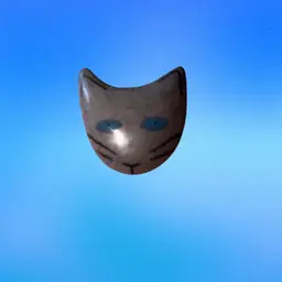 Fina Flor 1987 Signed  Cat Ceramic Brooch