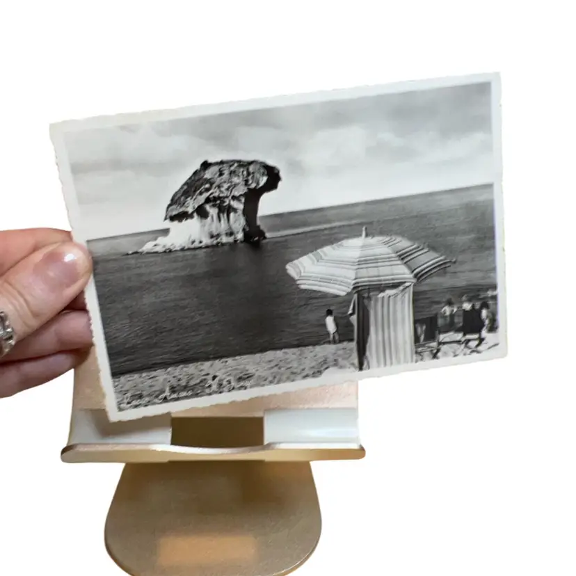Naples Lacco Ameno Rock Formation Italy Photo Postcard 1930s -1950s