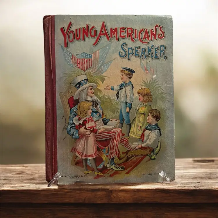 ANTIQUE Young American Speaker Book