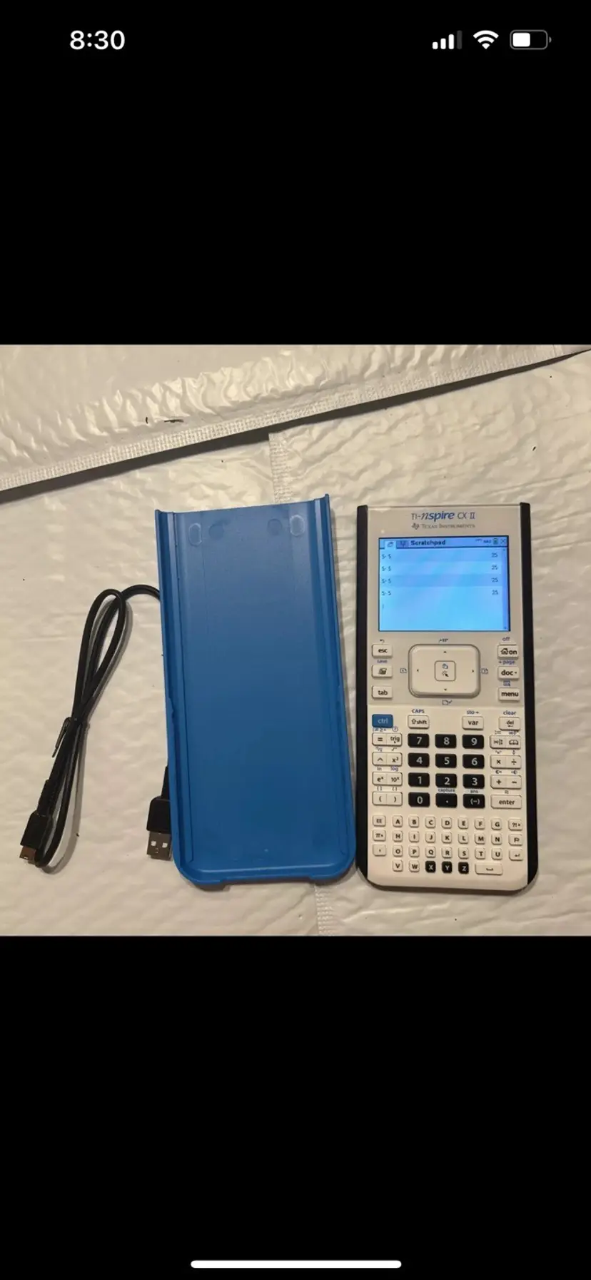 Texas Instrument TI Nspire CX II Graphing Calculator W Cable