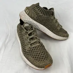 NOBULL Olive Green Diamond Knit Running Shoes Trainers Athleisure Gym