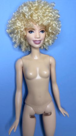 Rerooted Albino Barbie