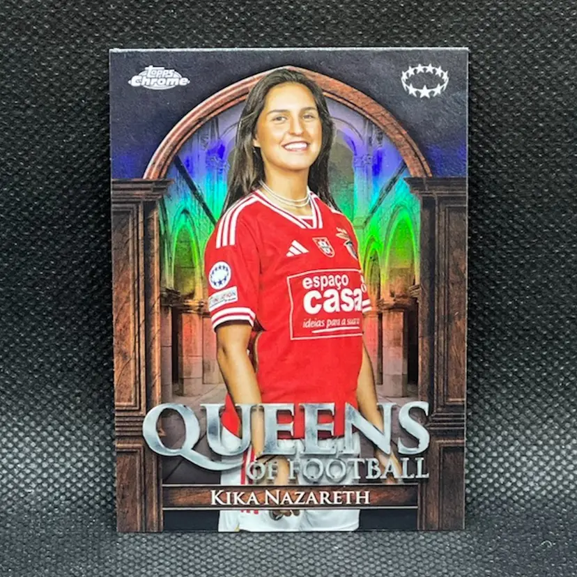 Kika Nazareth 2023/24 Topps Chrome UEFA Women Queens Of Football Soccer Card
