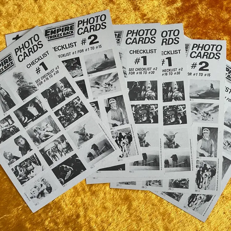 ✨STAR WARS Empire Strikes Back Topps Photo Cards | 1980 ✨