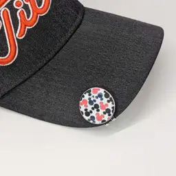 Fun, Disney Hidden Mickey Magnetic Golf Ball Marker with Hat Clip - Pink/Black“This unique ball marker is handmade from an Official Disney Trading Pin.”