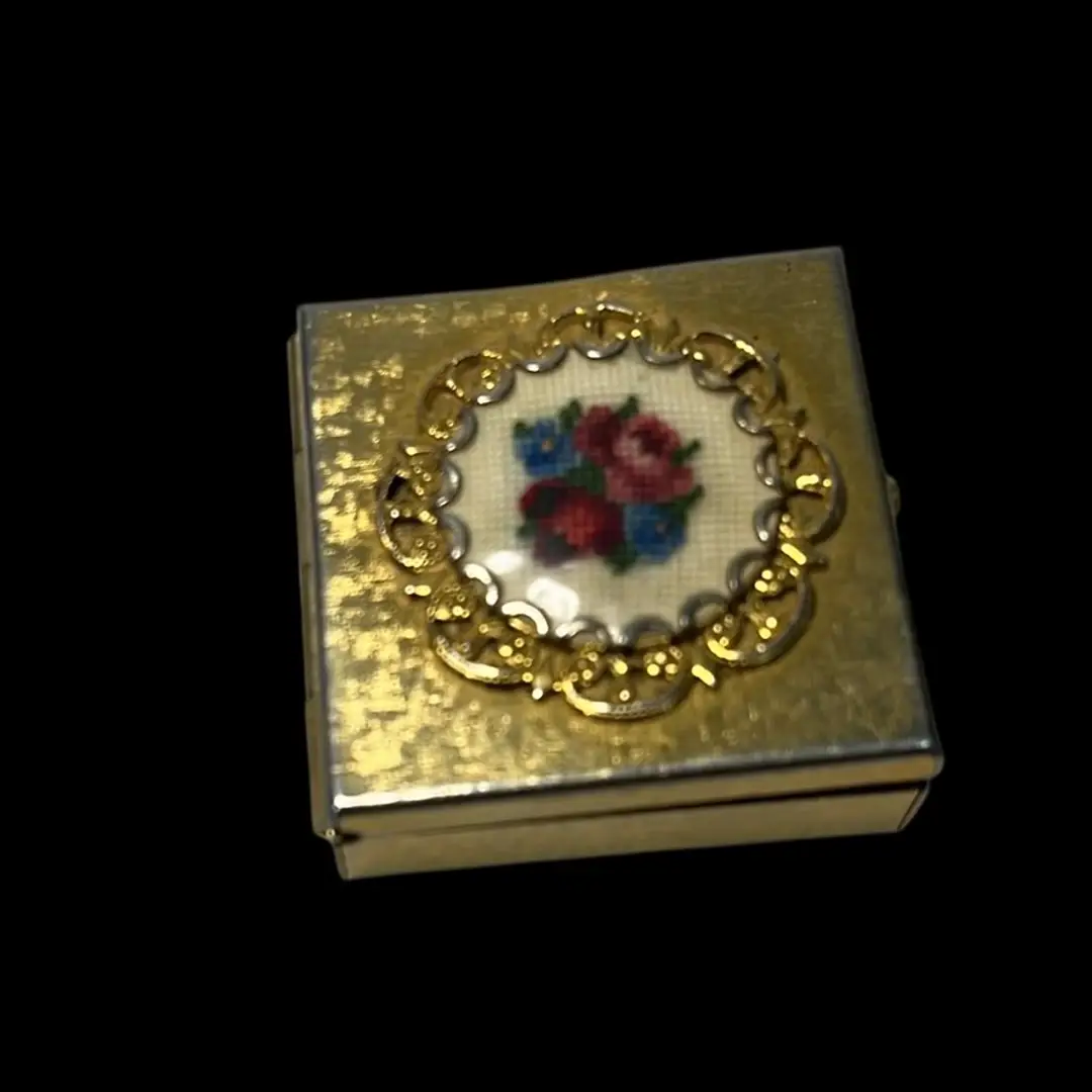 Petite Point Pill Box