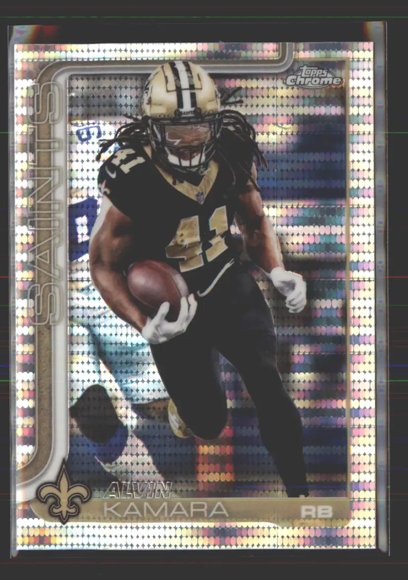 Alvin Kamara 2025 Topps Chrome Pulsar #215 - (142) - New Orleans Saints