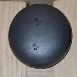 Vintage Matte Black Metal Door Knob Altar Besom — One‑of‑a‑Kind, Made to Order