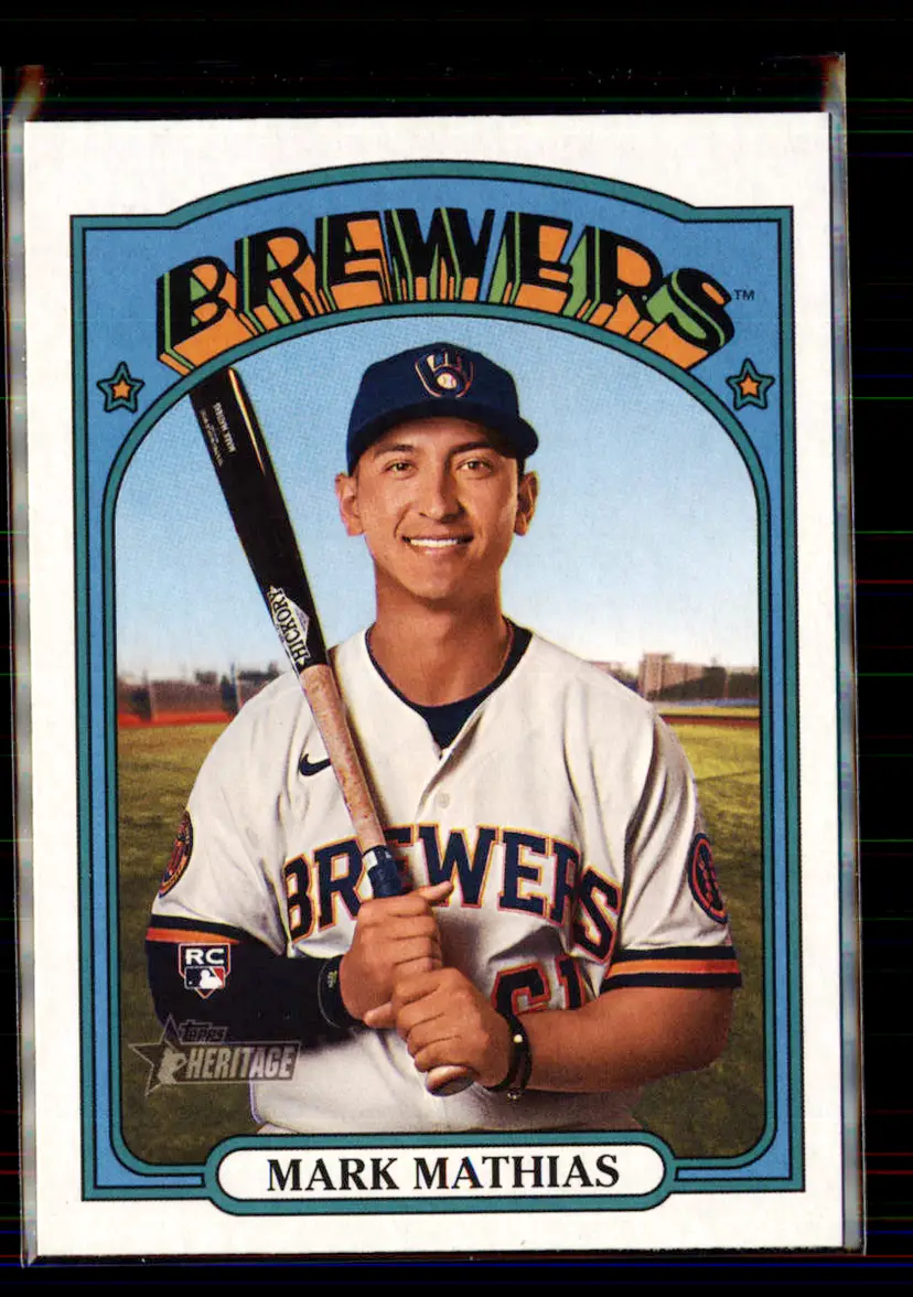 Mark Mathias 2021 Topps Heritage #694 - (135) - Milwaukee Brewers