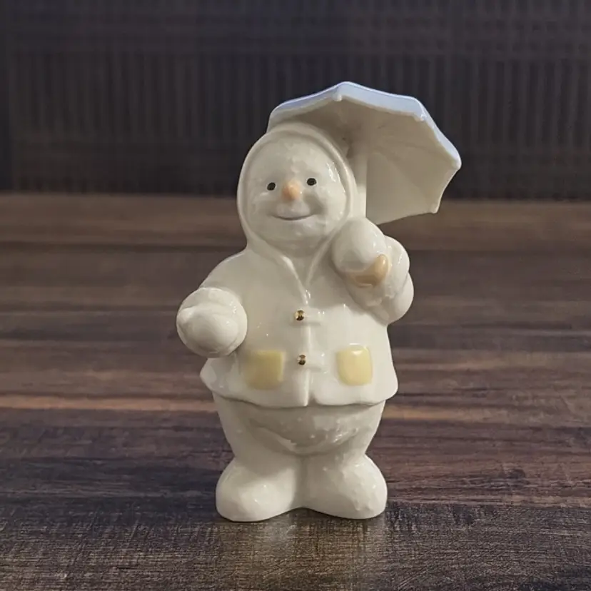 Lenox April Showers Snowman Figurine 12 Months