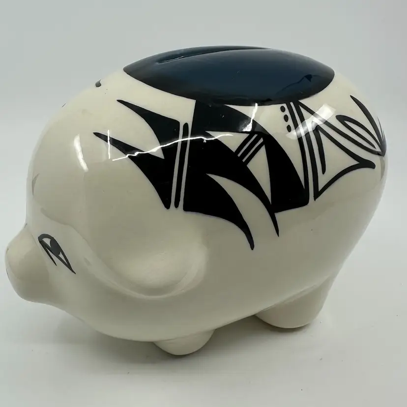 Donna Bancroft Piggy Bank UTE Pottery E-22 Signed Native American