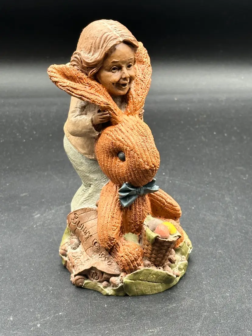 VTG 1990 Tom Clark Gnome Bunny Figurine Collectible #5098 Cairn Studios Easter