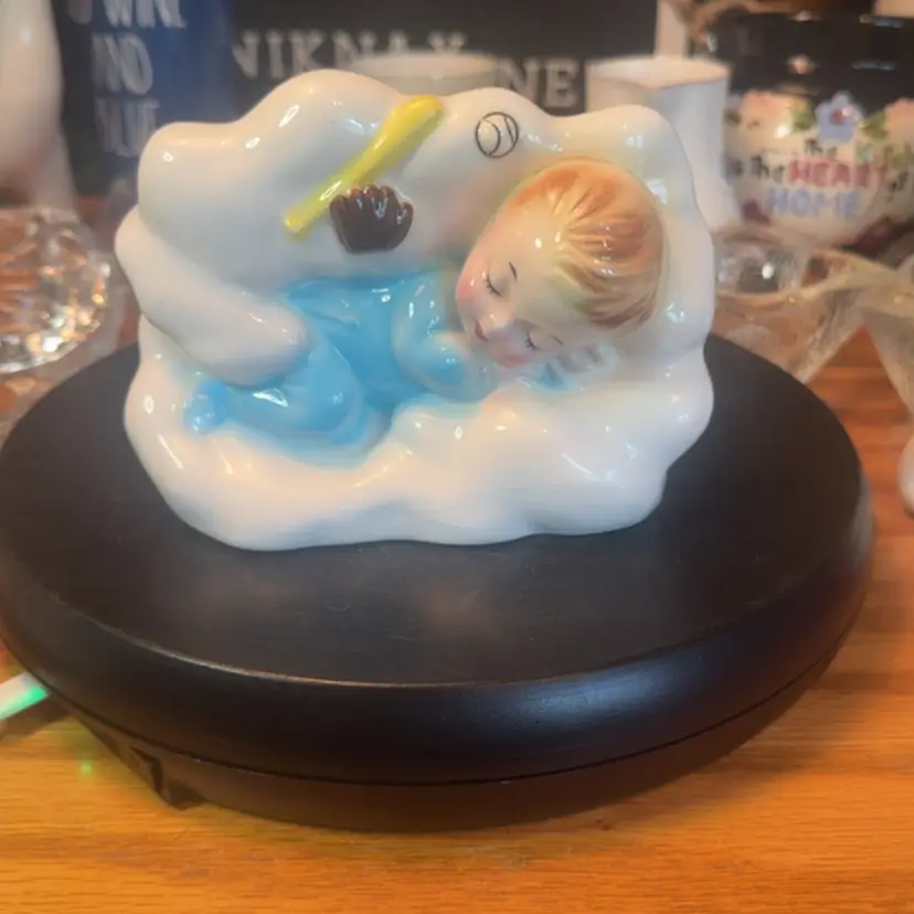 Little Boy Sleeping Planter/ Wall Pocket