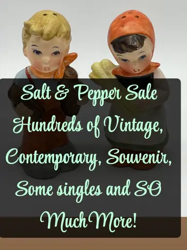 Hundreds Of Salt & Pepper Shakers! All $4 Starts!