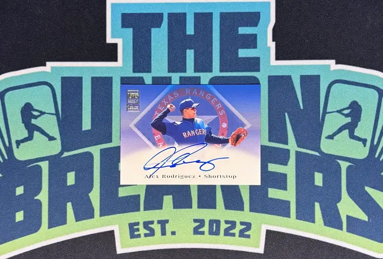 2002 Topps Alex Rodriguez On Card Autograph TA19 Texas Rangers