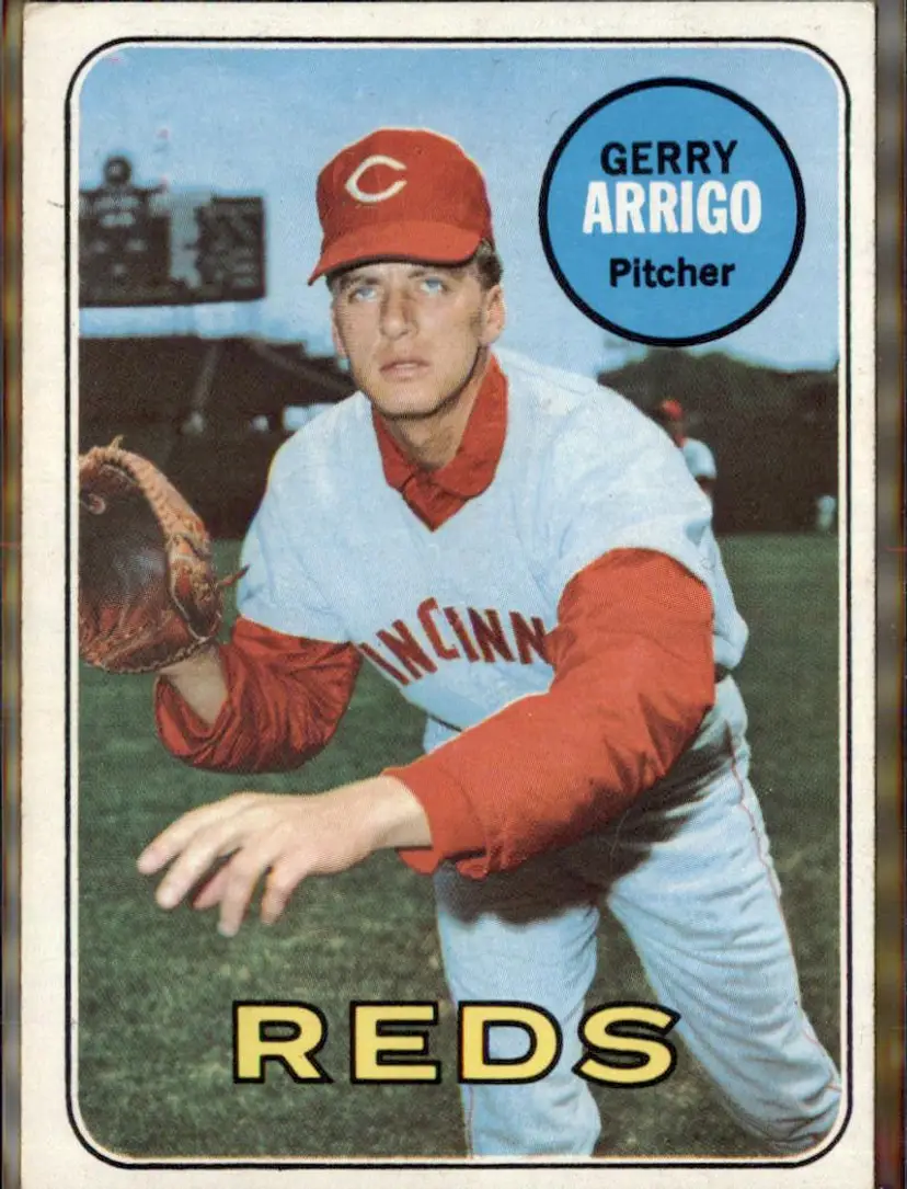 1969 Topps #213 Gerry Arrigo - (pk3) - Cincinnati Reds