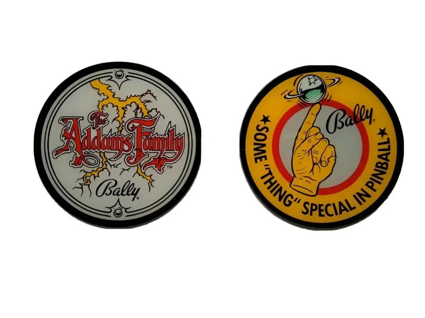 Addams Family Pinball Drink Coaster Set Of (2) Original Halloween Horror