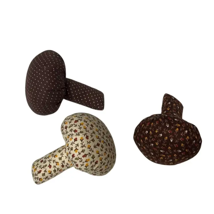 Vintage Fabric Mushroom Decor