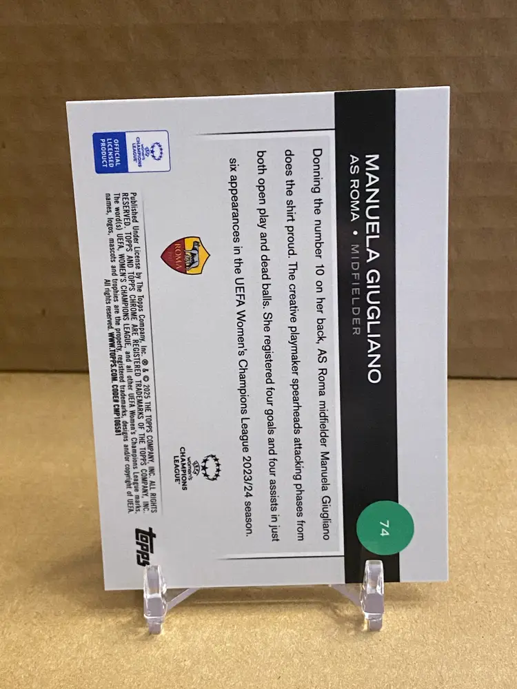 2024/25 Topps Chrome Manuela Giugliano Red 4/5