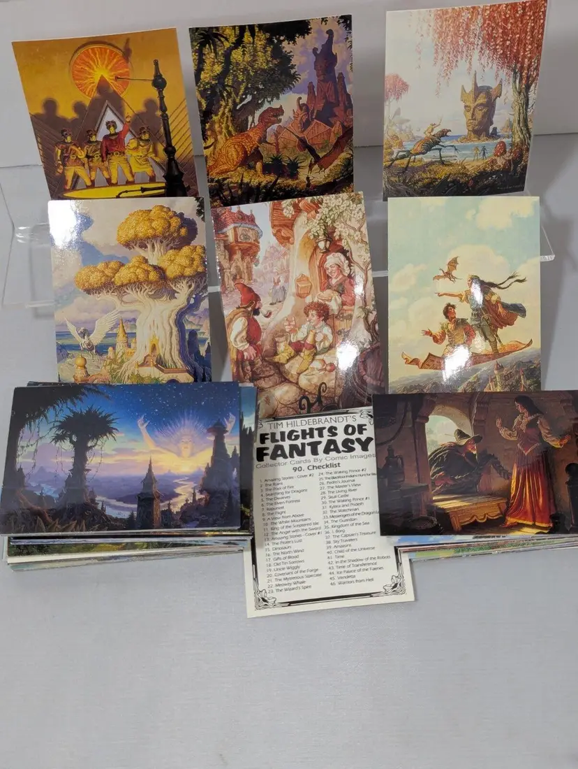 1994 Tim Hildebrandt’s Flight Of Fantasy Complete Card Set 1-90, NM-MT