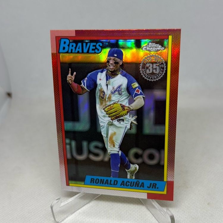 2025 Topps Chrome Ronald Acuna Jr. 35th Anniversary #90CB-2 Braves