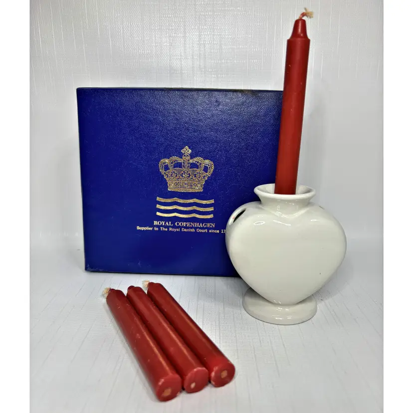 Royal Copenhagen Heart Candle Holder Hans Henrik Hansen FajanceValentine