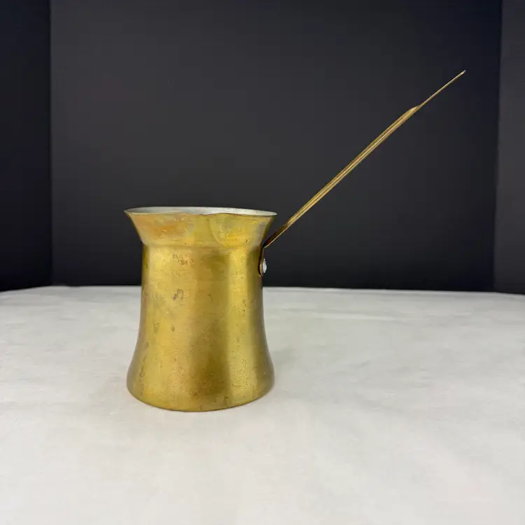 Vintage Brass Turkish Coffee Pot #8