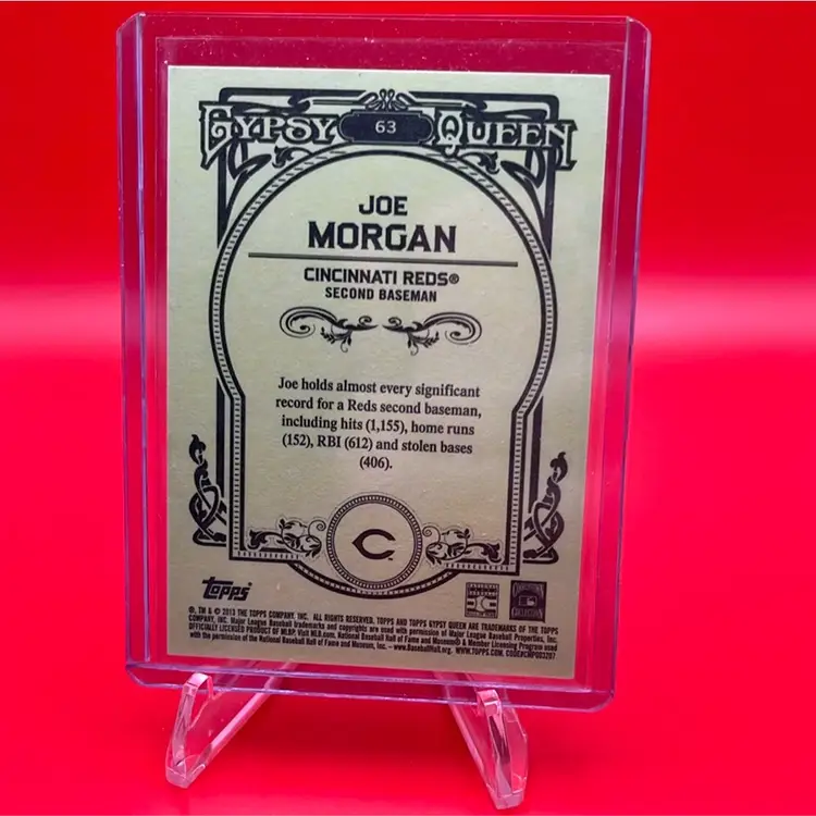 Joe Morgan 2013 Topps Gypsy Queen White Framed Cincinnati Reds