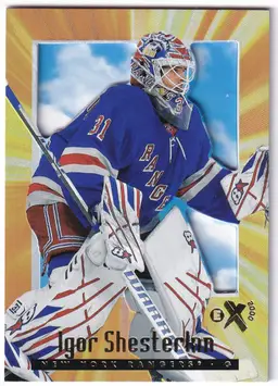 2023-24 E-X2000 #19 Igor Shesterkin New York Rangers Hockey Card
