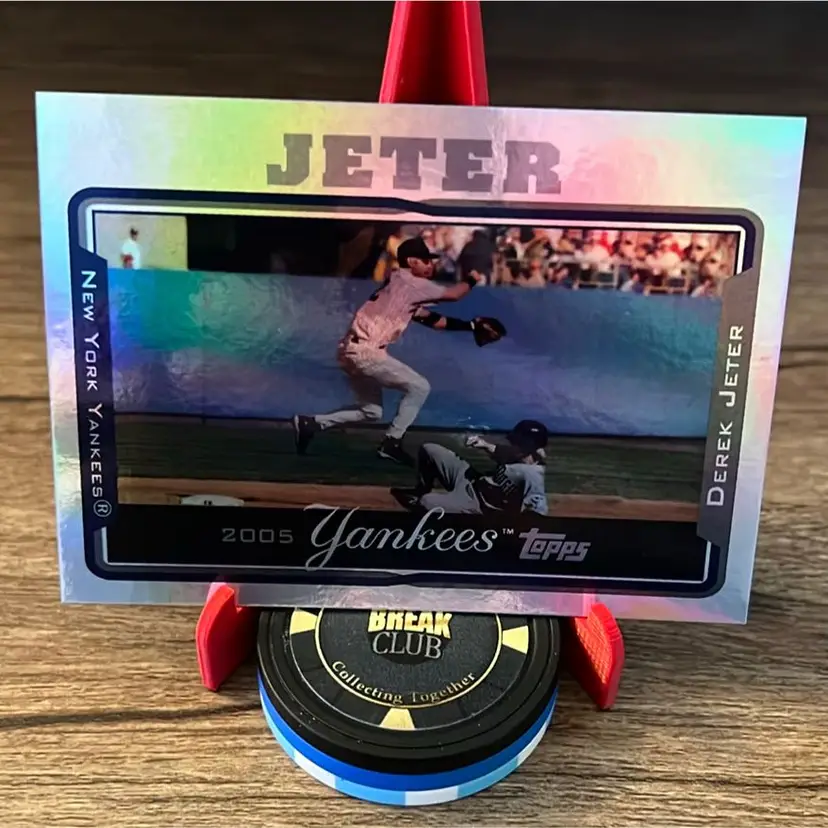 Derek Jeter 2022 Call Of The Captain Foil board Insert Auto Error New York Yankees
