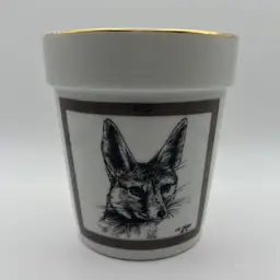 Vintage 1976 Roth Greeting Cards FOX Head Planter - Artist Lee Jayred