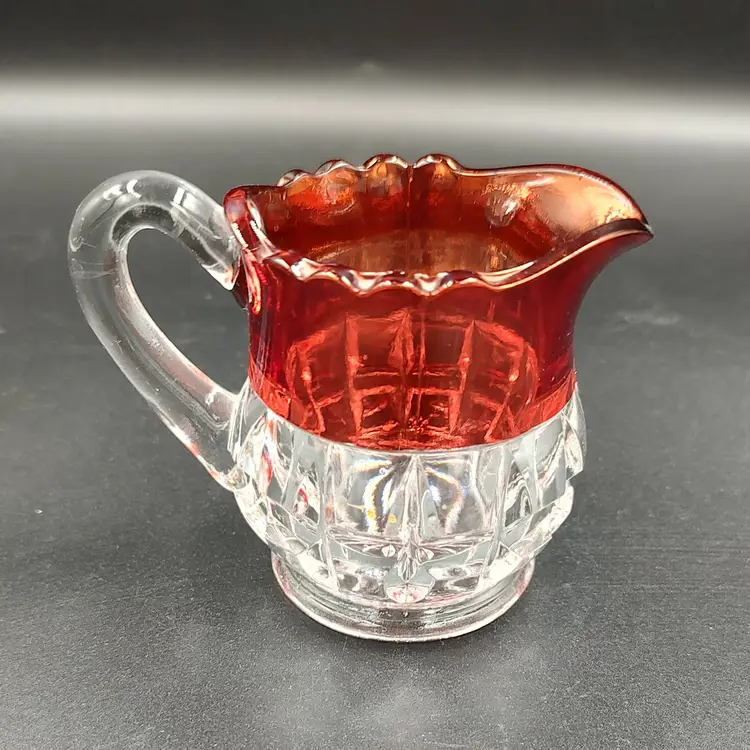 Antique EAPG Kings Crown Creamer