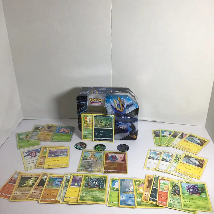 Pokémon Random Lot Empty Case With Cards And Coins