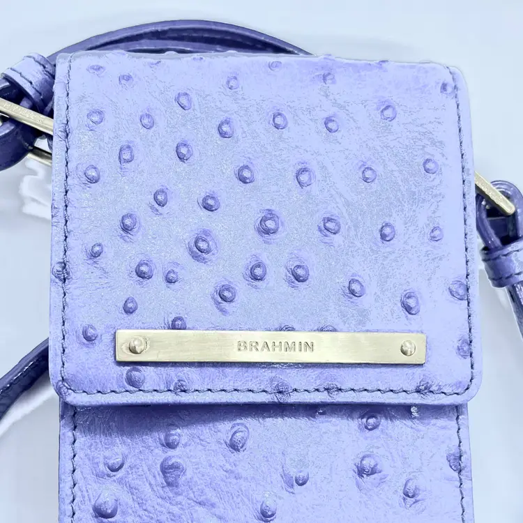 Vintage Brahmin Blue Marley Crossbody Bag