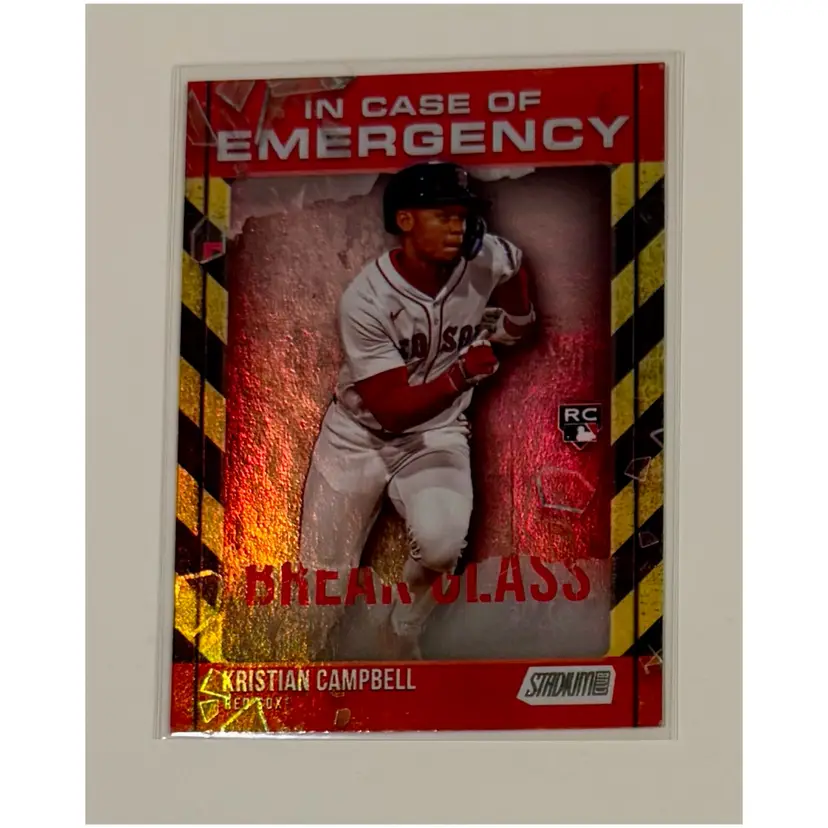 Kristian Campbell RC In Case Of Emergency Boston Red Sox