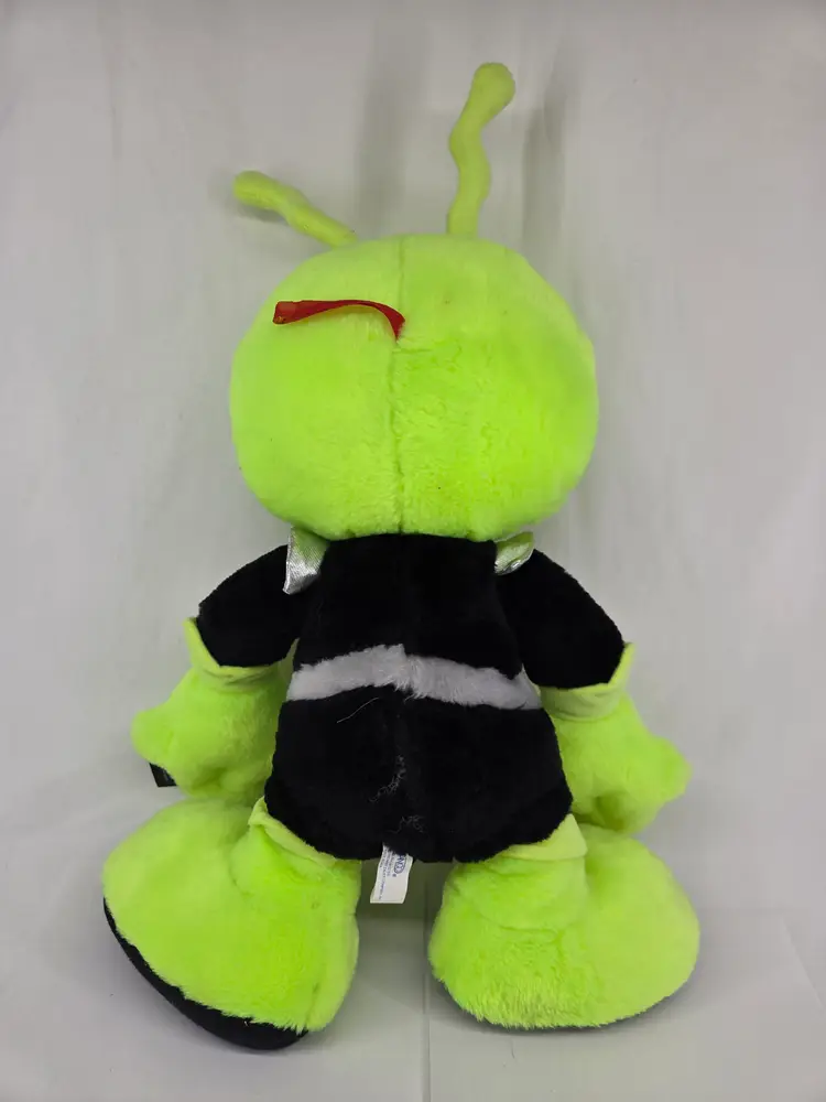 Vintage Nanco Martian Plush Alien Black & Silver Uniform 1997 12” With Tag