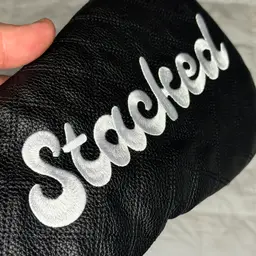 "NEW* Stacked Golf Driver Headcover Black