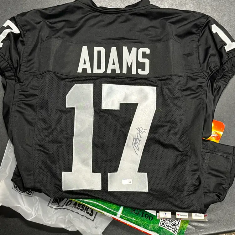 Davante Adams Signed XL Jersey Autograph Beckett Authentic Las Vegas Raiders