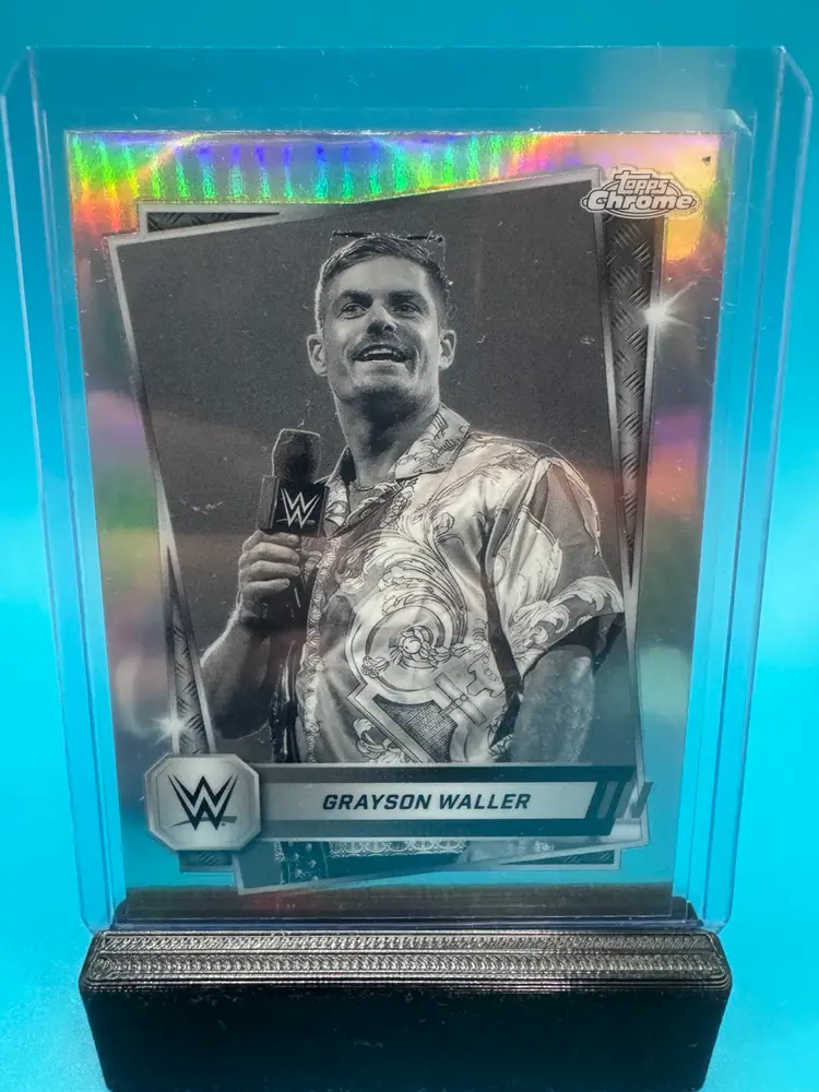 Grayson Waller Topps Chrome Sepia Refractor