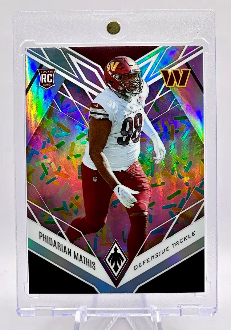 Phidarian Mathis 2022 Phoenix Rookie CASE HIT SSP Donut Sprinkles Washington Commanders Alabama Tide