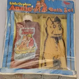 Little Orphan Annie Bubble Bath Set 1977 Dog Rare Unopened